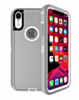 Heavy Duty Case for iPhone XR (GRAY & WHITE) (Only Ground Shipping)