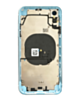 Back Housing Frame with Small Components Pre-Installed for iPhone XR (NO LOGO) (BLUE)