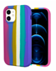 Dual Layer Serrated Case - RAINBOW PINK for iPhone XR (Only Ground Shipping)