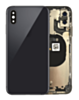 Stock up on the back housing frame for iPhone XS in space gray, no logo, with small components pre-installed.
