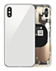 Buy the back housing frame for iPhone XS in silver, no logo, with small components pre-installed.