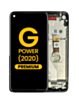 LCD Assembly with Frame for Motorola Moto G Power (XT2041-4 / XT2041-6 / XT2041-7 / XT2041-DL) (SMOKE BLACK) (Premium)
