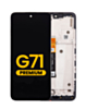 OLED Assembly with Frame for Moto G71 5G (XT2169-1) (Premium)
