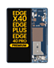 OLED Assembly with Frame for Motorola Edge X40 5G (XT2301-5 / 2023) / Edge Plus (XT2301-1 / 2023) / Edge 40 Pro (XT2301-4 / 2023) (LUNAR BLUE) (Premium)