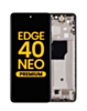 OLED Assembly with Frame for Motorola Moto Edge 40 Neo (XT2307-1 / 2023) (PEACH FUZZ) (Premium)