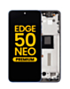 OLED Assembly with Frame for Motorola Moto Edge 50 Neo (XT2409-3 / 2024) (NAUTICAL BLUE) (Premium)