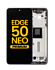 OLED Assembly with Frame for Motorola Moto Edge 50 Neo (XT2409-3 / 2024) (GRISAILLE) (Premium)