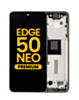 OLED Assembly with Frame for Motorola Moto Edge 50 Neo (XT2409-3 / 2024) (LATTE) (Premium)
