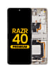 OLED Assembly with Frame for Motorola Moto Razr 40 (XT2323-3 / 2023) (VANILLA CREAM) (Premium)
