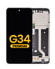 LCD Assembly with Frame for Motorola Moto G34 (XT2363-2) (Premium)