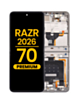 OLED Assembly with Frame for Moto Razr 2026 / Razr 70 (XT2657 / 2026) (HEMATITE) (Premium)