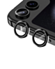 Metal Ring with HD Tempered Glass for Galaxy Z Flip 5 (BLACK)