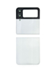 Back Glass for Galaxy Z Flip 4 F721 (2 Piece Set) (NO LOGO) (WHITE)