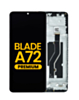 LCD Assembly with Frame for ZTE Blade A72 4G (A7040) (SPACE GRAY) (Premium)