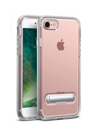 Ultra Hybrid Air Cushion Case with Magnetic Kickstand - SILVER for iPhone 8P / 7P (Only Ground Shipping)