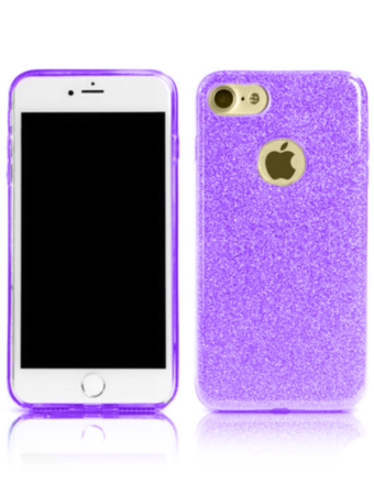 Shiny Film Material Innovation TPU Case - PURPLE for iPhone 7G / 8G / SE 2020 (Only Ground Shipping)
