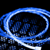 Visible USB A-M Flowing LED Fast Charging Cable (BLUE) (3ft) (5W) (Only Ground Shipping)