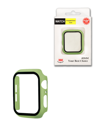iWatch 40mm Hard PC Bumper Case w/ Tempered Glass - 5 (Only Ground Shipping)