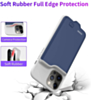 Soft Rubber Slim Charging Case (5500 mAh) for iPhone 12/12 Pro (BLUE) (Only Ground Shipping)