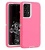 Heavy Duty Case for Galaxy A72 5G (LIGHT PINK & WHITE) (Only Ground Shipping)