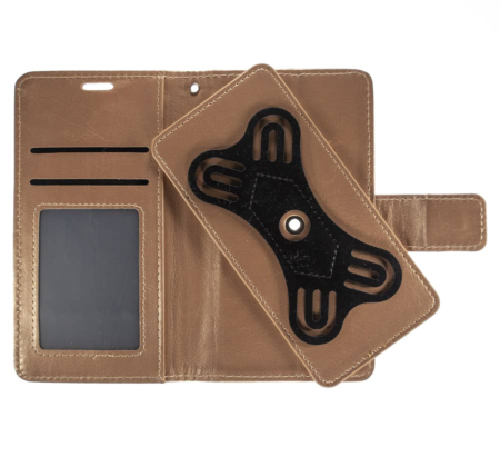 UWC-Small (4.5"-4.8") Universal Wallet Case with 360 Degree Rotating  Swivel Stand - GOLD (Only Ground Shipping)