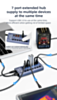 QianLi Mega-Idea K367H 7 Port Fast Charging USB Hub (Not Returnable)