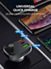 LDNIO C704Q Bluetooth 5.0 FM with 2X USB A+C Car Charger with USB C-L Cable (3ft) (30W) (Only Ground Shipping)