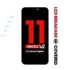 Grab the wholesale deals on the LCD Assembly with Steel Plate for iPhone 11, aftermarket Incell QV7 Version 2, IC transfer eligible, exclusive LCD breakage.