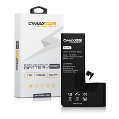 Stock up on the QMAX Pro extended capacity replacement battery for iPhone 11 Pro, 3400 mAh.
