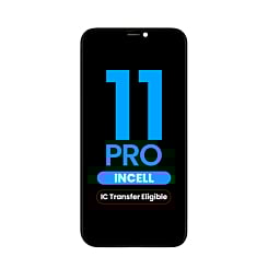 Buy the LCD assembly for iPhone 11 Pro, aftermarket Incell QV6, IC transfer eligible.

