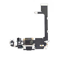 Buy the charging port flex cable in black for iPhone 11 Pro, aftermarket.

