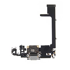 Grab the wholesale deals on the charging port flex cable in silver for iPhone 11 Pro, premium.

