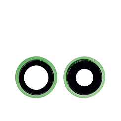 Buy the premium 2-piece back camera lens with bracket in green for iPhone 12 and 12 Mini.
