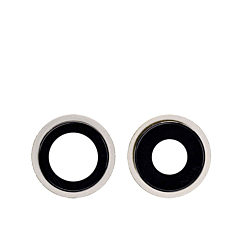 Order the Back Camera Lens with Bracket White 2 Piece Set Premium for iPhone 12 and 12 Mini.
