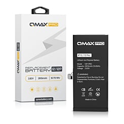 Buy the QMAX Pro Replacement Battery for iPhone 12 and 12 Pro, 2815 mAH.







