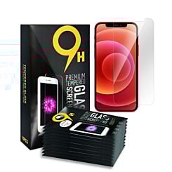 Order the clear tempered glass for iPhone 12 Mini, 2.5D, pack of 10, premium quality.
