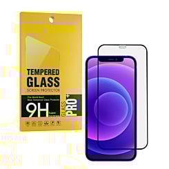 Stock up on the Anti-Scratch Edge to Edge Black Rim Coverage for iPhone 12 and 12 Pro, 2.5D, 1 Piece.






