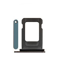 Order the single SIM card tray in blue for iPhone 13 Pro Max, 13 Pro, 12 Pro Max, and 12 Pro.

