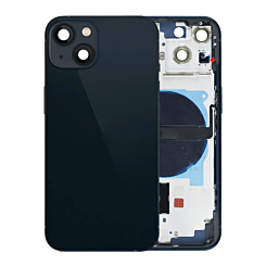 Purchase the Back Housing Frame with Small Components Pre-Installed for iPhone 13 NO LOGO US Version MIDNIGHT.


