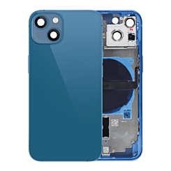 Grab the wholesale deals on the Back Housing Frame with Small Components Pre-Installed for iPhone 13 NO LOGO US Version BLUE.

