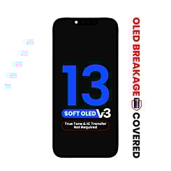 OLED Assembly for iPhone 13 (True Tone Programming and IC Transfer NOT REQUIRED) (Aftermarket QV8 V3 / Soft)