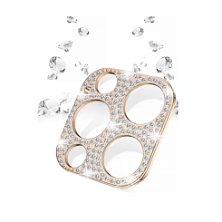 Stock up on the gold back camera diamond frame for iPhone 13 Pro and 13 Pro Max.

