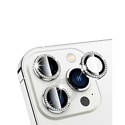 Buy the white diamonds metal ring with HD tempered glass for iPhone 13 Pro Max and 13 Pro.




