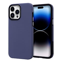 Shock Absorption Protective Dual Layer Case - NAVY BLUE for iPhone 14 Pro (Only Ground Shipping)