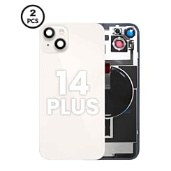 Back Glass with Wireless NFC and MagSafe Magnet for iPhone 14 Plus (Pack of 2) (NO LOGO) (STARLIGHT)