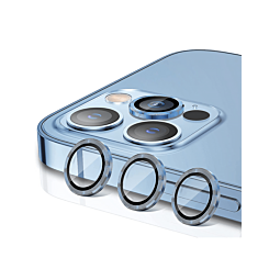 Stock up on the Metal Ring with HD Tempered Glass for iPhone 14 Pro and 14 Pro Max in Blue.
