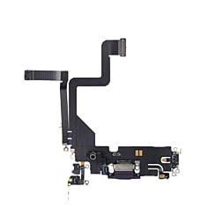 Buy the charging port flex cable for iPhone 14 Pro in Deep Purple, aftermarket.
