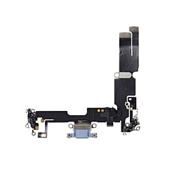 Order the charging port flex cable for the iPhone 14 Plus — in Blue, aftermarket.