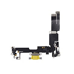 Stock up on the charging port flex cable for the iPhone 14 Plus — in Yellow, aftermarket.
