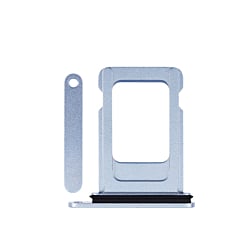 Buy the single SIM card tray for the iPhone 14 or 14 Plus — in Blue.